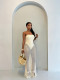 SC Hollow Out Knits Dress Two Piece Set GHYX-JYP7024