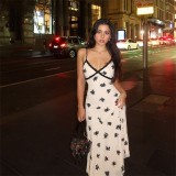 SC Sleeveless Patchwork Print Sling Maxi Dress GPBY-DR8277