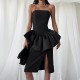 SC Sexy Wrap Chest Tops Two Piece Skirts Set GPBY-SU8326