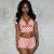 SC Polka Dots Print Bikinis Three Piece Swimsuit MXBF-J26ST108