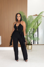 SC Haltenreck Irregular Top Pants 2 Piece Set FENF-5002