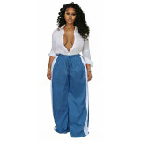 SC Contrast Color Loose Sport Pants IV-8600