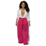SC Contrast Color Loose Sport Pants IV-8600