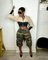 SC Fashion Camouflage Denim Fifth Pants LSD-2764