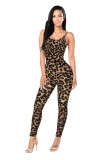 SC Print Backless Sling Tight Jumpsuit MZ-2011-1
