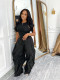 SC Solid Color Sleeveless Vest Wide Leg Pants 2 Piece Set SFY-838