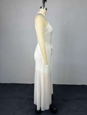 SC Sleeveless Pleated Slim Maxi Dress GCNE-73599
