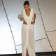 SC Chiffon Lace Blouse And Long Skirt Set DLSF-K6S04944A