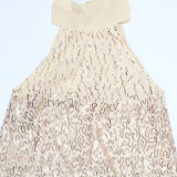 SC O Neck Off Shoulder Sequin Mini Dress CYA-902219