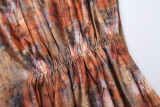 SC Hollow Out Bead Chain Print Two Piece Skirts Set GYME-K6D03739A