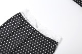 SC Lace-trimmed Tank Top And Polka-dot Skirt Set GYME-K6S02772A