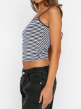 SC Stripe Print Sling Tank Top GYWO-2703