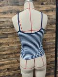 SC Stripe Print Sling Tank Top GYWO-2703