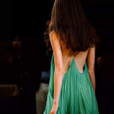 SC Solid Color V Neck Sleeveless Backless Mini Dress GYME-K6D00187A