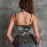 SC Sexy V Neck Mesh Patchwork Tank Tops GWDS-260210