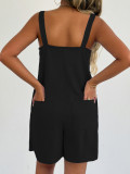 SC Solid Color Sleeveless Sling Romper GYWO-55038