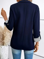SC Plus Size Solid Color Casual Blazer Coats GYWO-9907