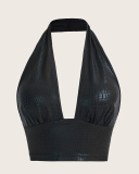 SC Halterneck Tank Tops+Split Skirts 2 Piece Set GFMA-TE2668