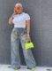 SC Plus Size Fashion Holes Washed Straight Jeans GYLN-5000