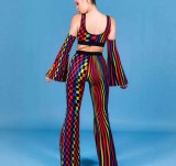 SC Irregular Colorful Print Pants GFMA-TE2676