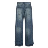 SC Plus Size Rivet-Detail Straight-Leg Jeans GYLN-4689