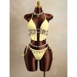 SC Sexy Tie Up Solid Color Bikini 2 Piece Swimsuit GXIY-K26L2152