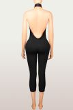 SC Sexy Backless Sleeveless Solid Seventh Jumpsuit YWXS-P5218506X