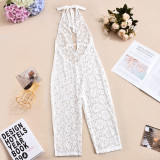 SC Deep V Neck Backless Fifth Jumpsuit GFRT-32615JBY