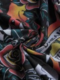 SC Print Tie Up Tube Top Bandage Dress GFCF-1464