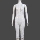 SC Deep V Neck Backless Fifth Jumpsuit GFRT-32615JBY