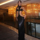 SC Sexy Off Shoulder Sling Vest Two Piece Dress Set DLSF-K6S04809A