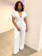 SC V Neck Irregular Blazer Two Piece Pants Set NY-11277