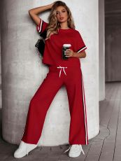 SC Short Sleeve T Shirt Two Piece Pants Set HNIF-ZM018