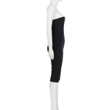 SC Contrast Color Sling Seventh Jumpsuit GPKJ-MR48664