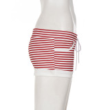 SC Casual Stripe Tie Up Shorts GPKJ-MR48696