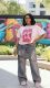 SC Plus Size Irregular Holes Straight Jeans GYLN-4841