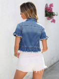 SC Short Sleeve Denim Short Coats GYXN-65985