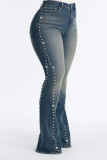 SC Washed Beaded Flared Jeans YRST-T26-31