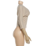 SC Deep V Neck Backless Tops DLSF-K6L05067A