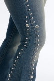 SC Washed Beaded Flared Jeans YRST-T26-31