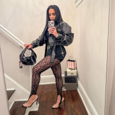 SC See Through Lace Tight Pants GDSF-D26PT105