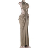 SC Sexy Hollow Out Backless Maxi Dress SUM-JY25634MHO