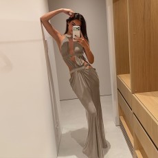 SC Sexy Hollow Out Backless Maxi Dress SUM-JY25634MHO