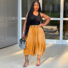 SC Plus Size Fashion Loose Denim Wide Leg Pants NYF-8303