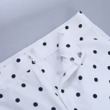SC Polka Dots Print Sport Seventh Pants SUM-JY26051PFO