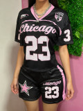 SC Mesh Jersey T-shirt And Shorts Two-piece Set BMF-844