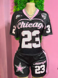 SC Mesh Jersey T-shirt And Shorts Two-piece Set BMF-844