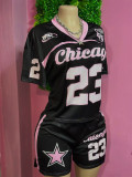 SC Mesh Jersey T-shirt And Shorts Two-piece Set BMF-844
