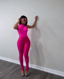SC Solid Color Sleeveless Bodysuit 2 Piece Pants Set LSD-2737