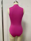 SC Solid Color Sleeveless Bodysuit 2 Piece Pants Set LSD-2737